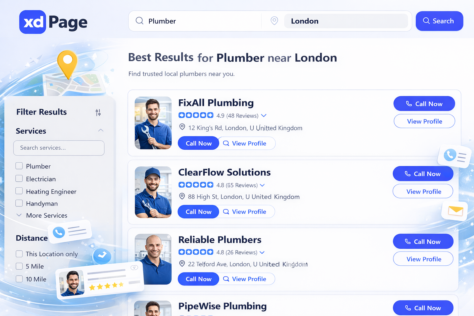 Customer search illustration